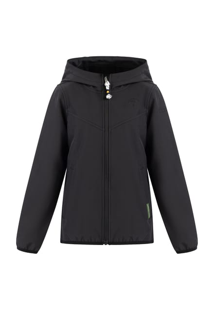 Schmuddelwedda Softshell blouson - gerecycled materiaal Meisje zwart