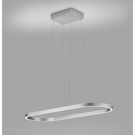 Knapstein LED hanglamp Elin, mat nikkel, gebarenbediening
