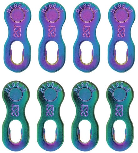 4 Pairs 12 Speed Kettenschakels, Herbruikbare Stalen Fietsketting, Verloren Schakel (Goud)