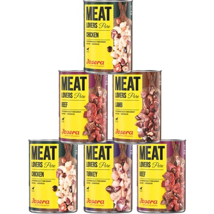 Josera meat lovers pure - hondenvoer - multipack - 6x800 gr