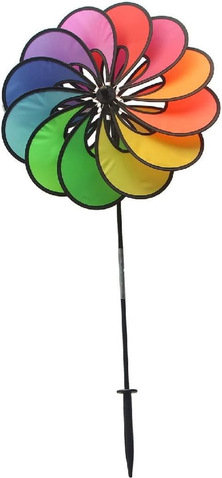 Rhombus Rhombus Flower Regenboog Windvanger 48x73 cm