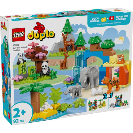 LEGO DUPLO 3in1 Wild Animal Families Learning Toy Set 10446