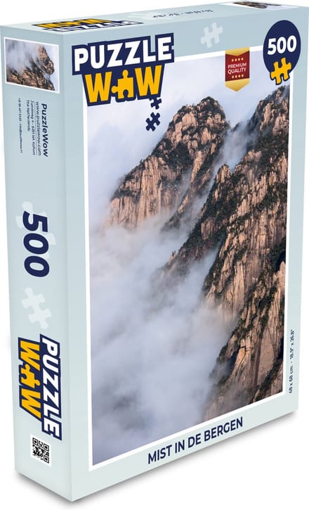 Puzzel Mist in de bergen - Legpuzzel - Puzzel 500 stukjes