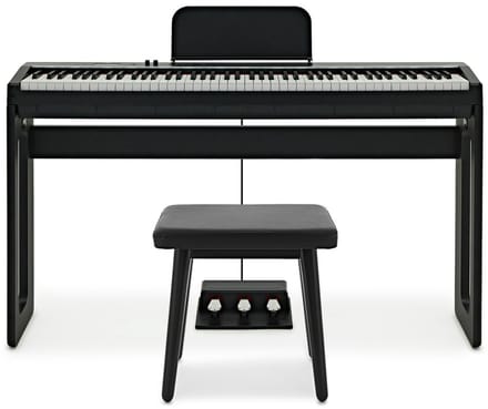 Keynote Compact Digital Upright Piano with Bluetooth, Stool Pack