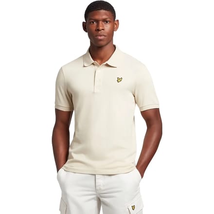 Lyle and Scott - Polo Plain Khaki - Regular-fit - Heren Poloshirt Maat XL