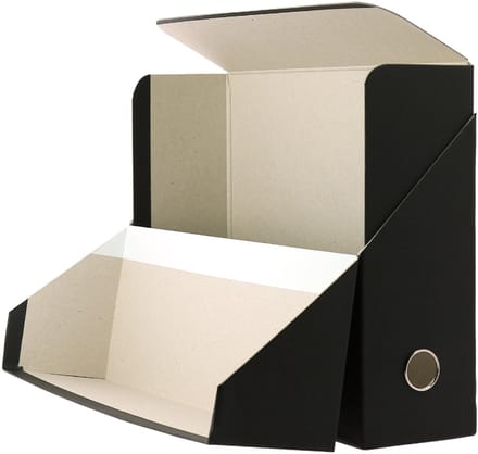 Oxford documentenbox, van golfkarton, grijs