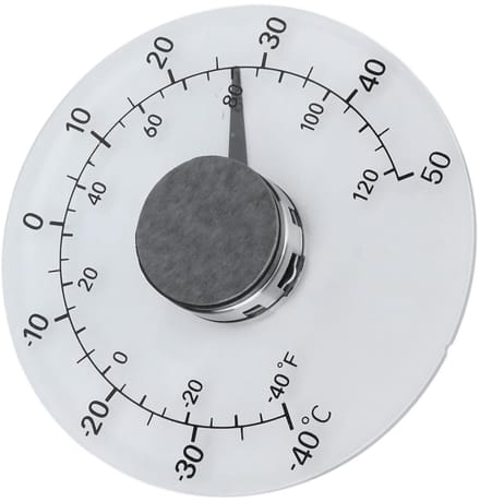 Buitenthermometer - Temperatuurmeter - Weer Buiten - Nauwkeurige Meting - 43 Inch Diameter - Transparant