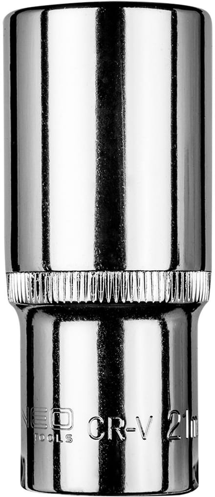 NEO Serie - Lange Zeskantdop 3/8" - 21 mm - Chroom-vanadium Staal