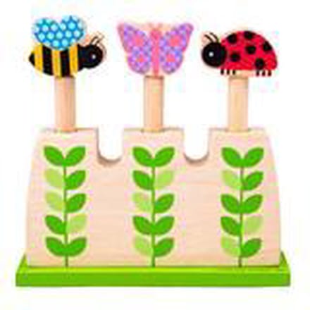 Bigjigs Wooden Garden Pop Up Animals