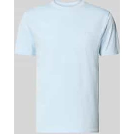 T-shirt met ronde hals en labelstitching