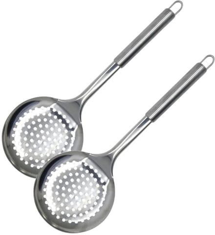 Set van 2 Fackelmann schuimspaan 32 cm roestvrij staal Elemental