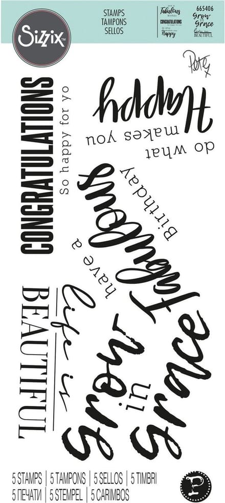 Clear stamps sunnyside 4- Sizzix
