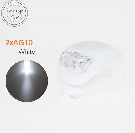 Fietslampje LED - LED fietslamp wit - Witte fietsverlichting - Witte led verlichting voor op je fiets