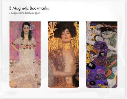 Set van 3 magnetische boekenleggers, Klimt