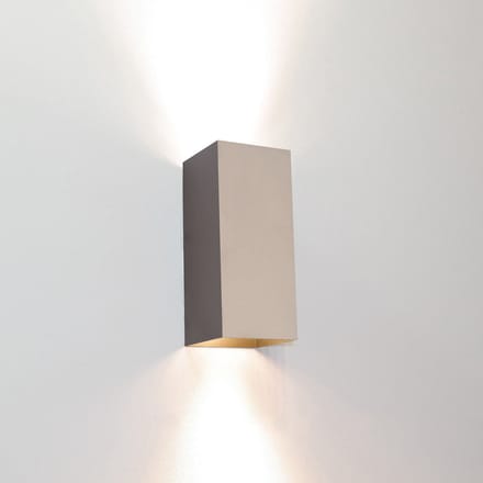Artdelight - Wandlamp Dante 2 lichts 15,5 x 6,5 cm champagne