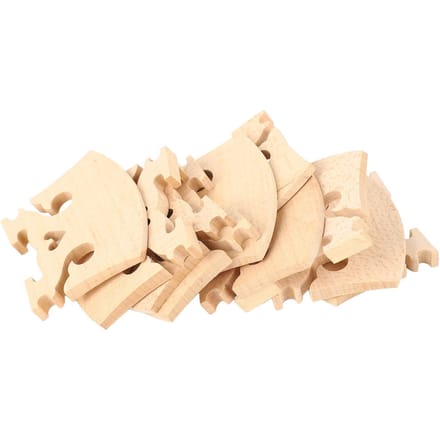 10 STUKS 44 Viool Brug Vervanging Hartvorm Ahorn Hout Snaarbrug voor Barok Stijl Violen beige