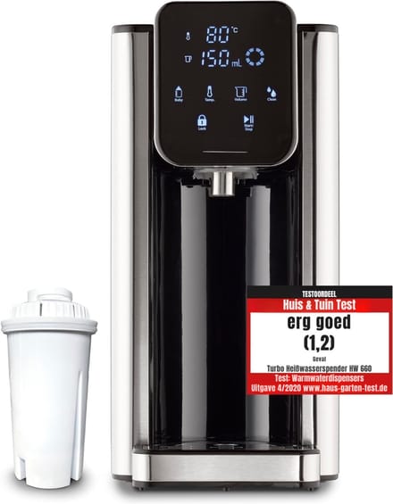 Core® Heetwaterdispenser - Waterdispenser - Zilver - ‎26cm x 16cm x 32cm