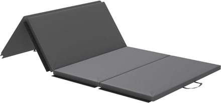 HOMCOM-Gymnastiekmat-240x120x5cm-Synthetische coating-Grijs