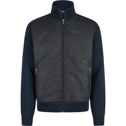 Zachte suede zipjacke Hechter
