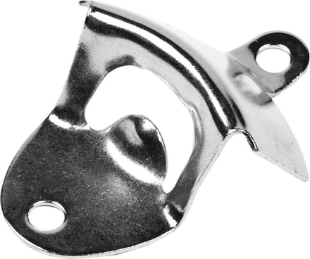 Flessenopener muur - RVS - 8,5 x 5,5 cm - kroonkrukflessen opener