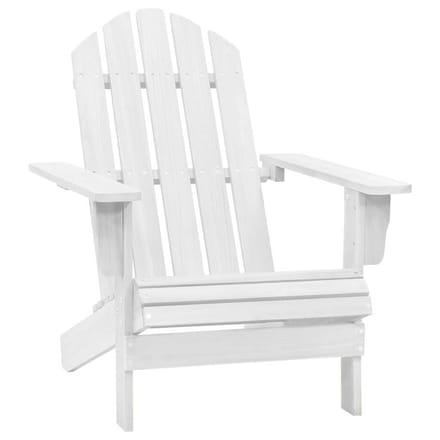 vidaXL - Tuinstoel - hout - wit
