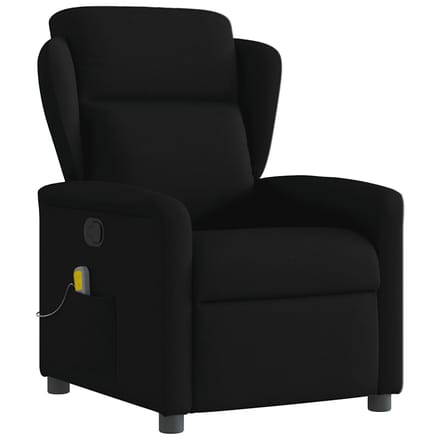 vidaXL - Massagestoel - verstelbaar - stof - zwart