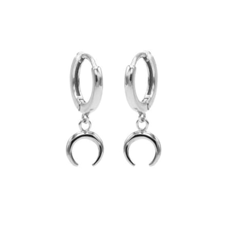 Karma hinged hoops symbool tigertooth zilver M1946HIN
