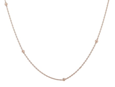 Orphelia Zilver - Ketting met balletjes - ZK-7200/RG - 45 cm