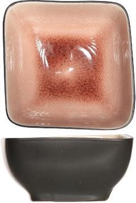 Laguna Old Rose Schaal Vierkant 7,5x7,5cm ( Set van 6 )