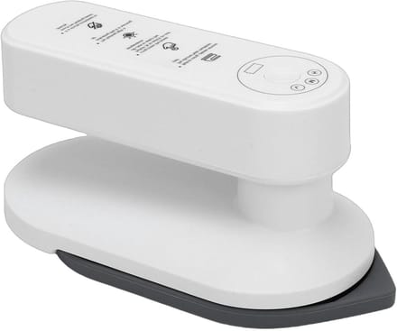 Draagbaar Strijkijzer - Mini Strijkijzer Reisstrijkijzer - Kreukvrije Kleding - Draadloos met Batterij - Compact Formaat - Wit