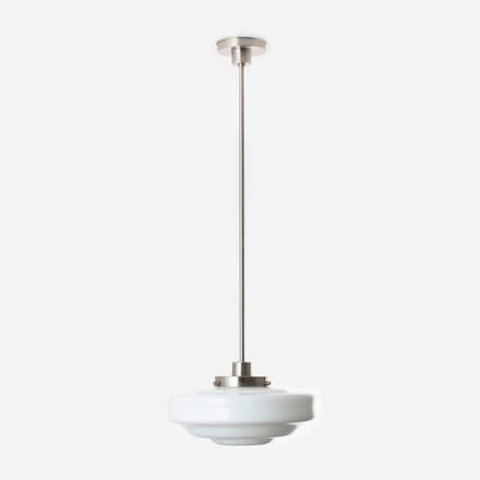 Hanglamp Siegfried 20's Matnikkel - Art Deco Trade