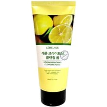 Mousse nettoyante éclaircissante au citron LEBELAGE 180mL yellow