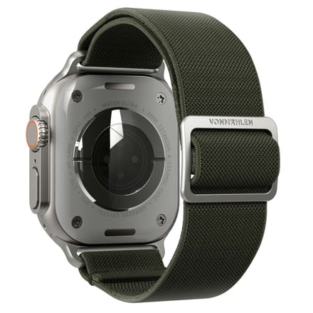 Vonmählen Classic Nylon Loop bandje voor de Apple Watch | 44/45/46/49 mm - Olive
