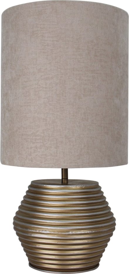 Chericoni Modena Tafellamp - 1 lichts - Ø 25 cm - Goud / Creme