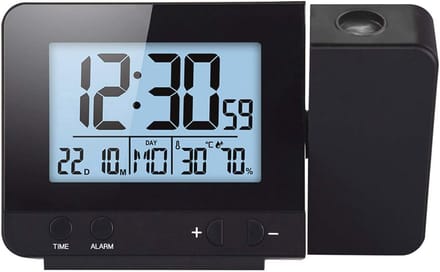 Digitale Projectiewekker met Snooze en Instelbare Helderheid voor Slaapkamer