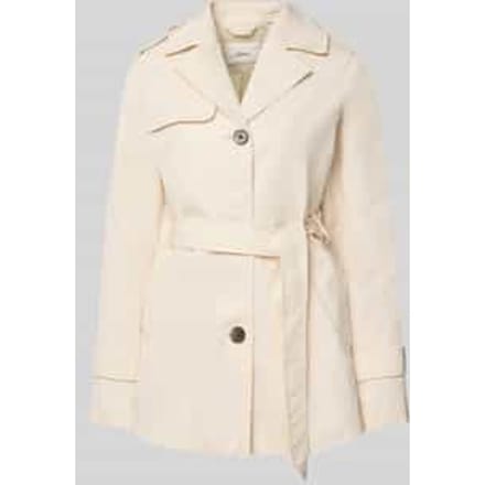 Regular fit Trenchcoat van Katoenmix