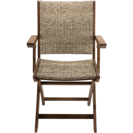 Set van 2 klapfauteuils van en synthetisch rotan | Macabane