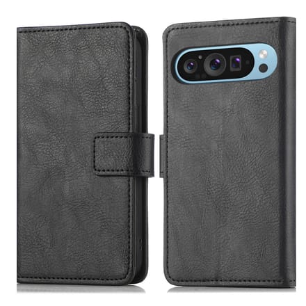 imoshion Hoesje - Geschikt voor Google Pixel 9 / 9 Pro - Luxe Bookcase - Zwart