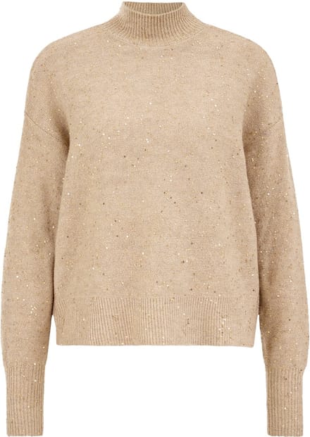 We Fashion Knitted Pullover Beige Größe: L | Pullover Outlet | Damen | Braun