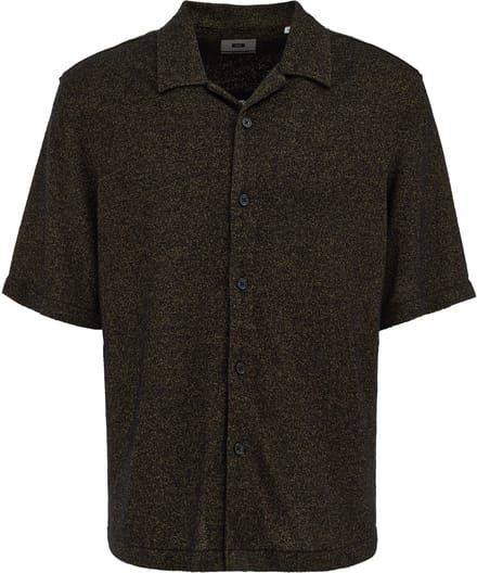 WE Fashion Heren relaxed fit gebreid overhemd