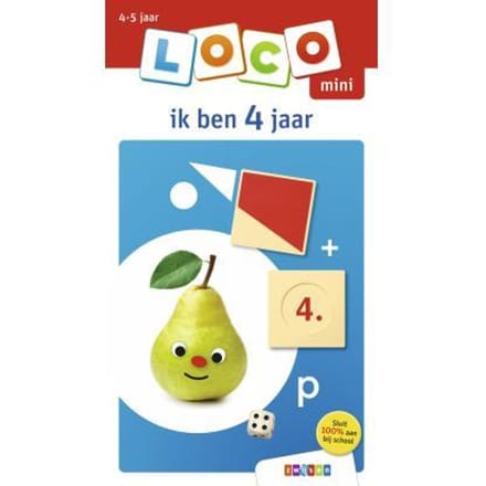 Loco mini ik ben 4 jaar Educatieve boeken (spelletjes en raadsels)