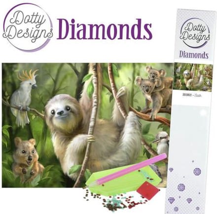 Sloth by Dotty Designs Diamonds diamond painting pakket 40x30cm
