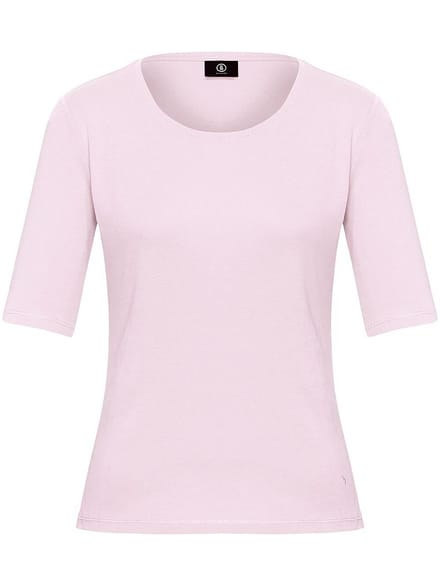 Shirt ronde hals model Velvet Van Bogner roze
