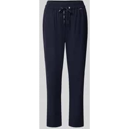 Broek met elastische band en steekzakken