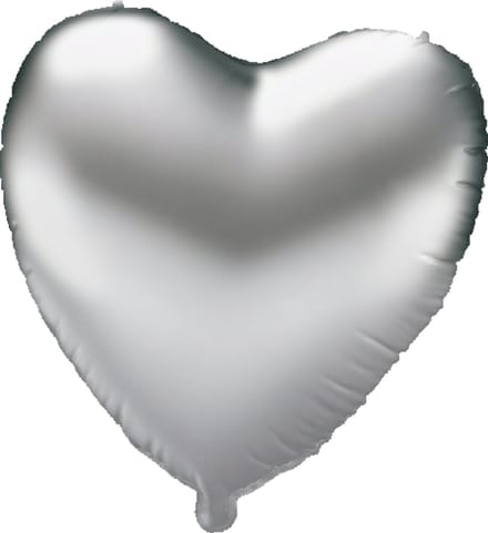 Foil balloon - Heart silver