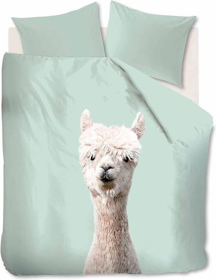 Ambiante Alpaca - Dekbedovertrek - Eenpersoons - 140x200/220 cm - Groen