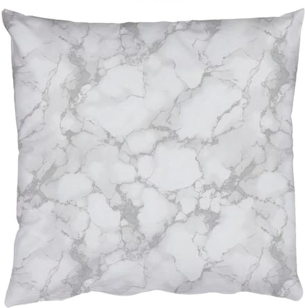 Sierkussens - Kussentjes Woonkamer - 50x50 cm - Wit - Marmer - Grijs