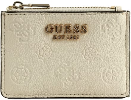 GUESS kaarthouder Ella Logo SLG Credit Card Case Stone Logo crème