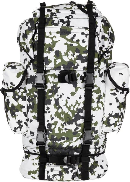 MFH Bundeswehr Combat - Grote legerrugzak - 65 liter - Sneeuw camouflage