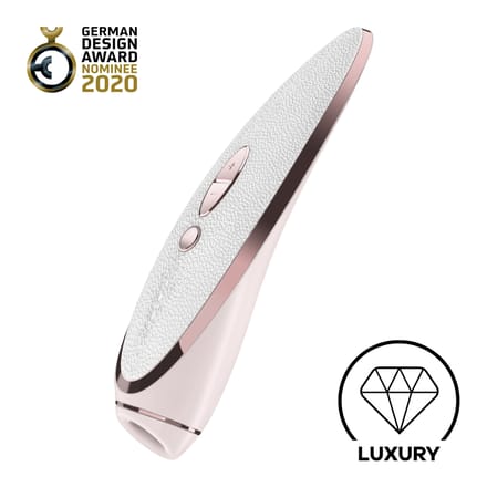 Satisfyer 'Prêt-à-porter' van echt leer en edelmetaal